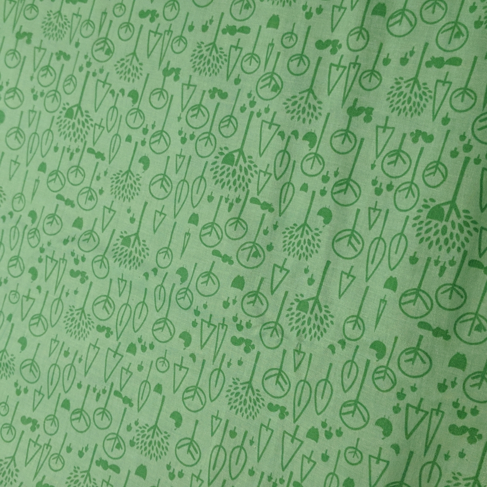 3 yard piece of cotton fabric material quilting Riley Blake green trees